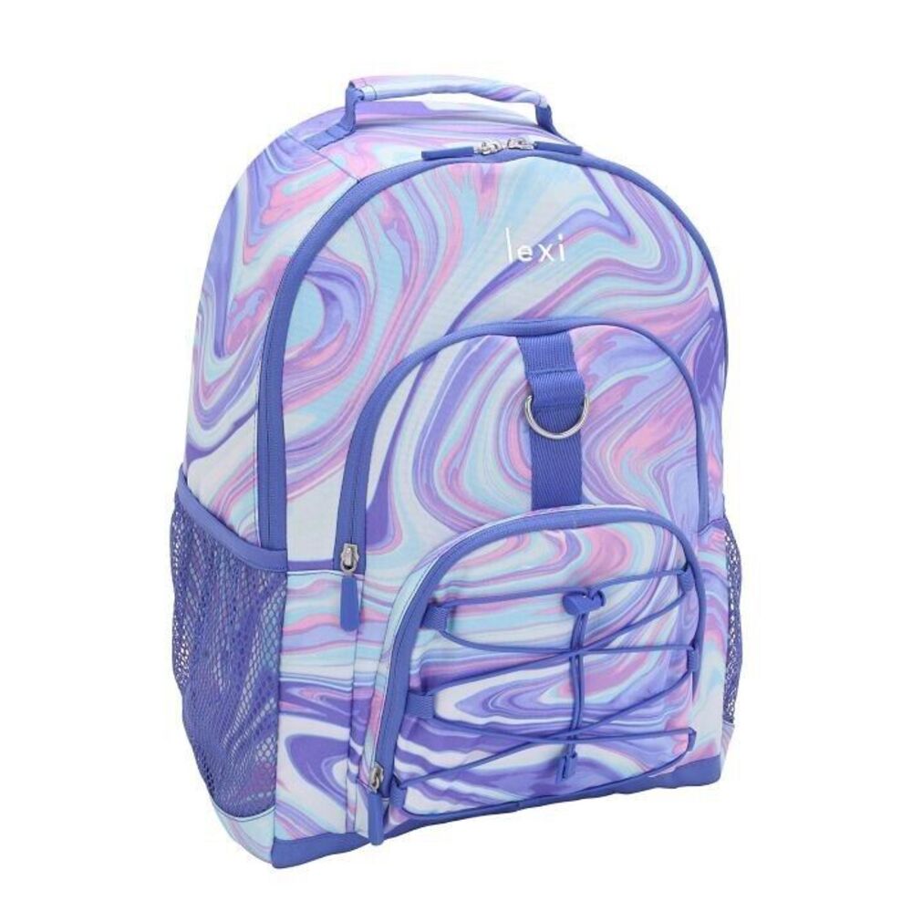 Pottery Barn Teen Gear-Up LARGE Backpack pink purple marble girly Preppy Luxury
